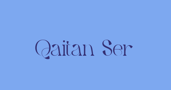 Qaitan Serif font thumbnail